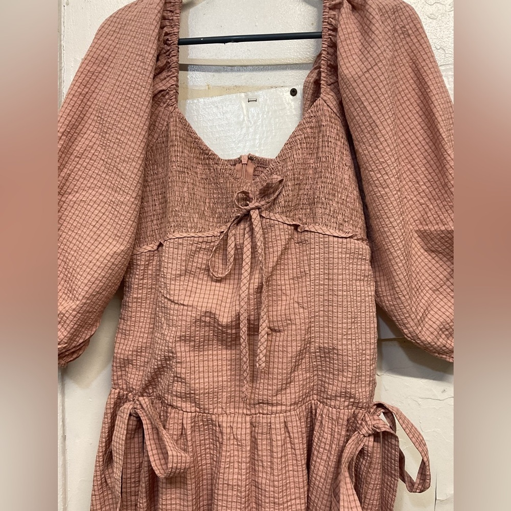 Elegant Pink Midi Dress Size M - Picture 4 of 5